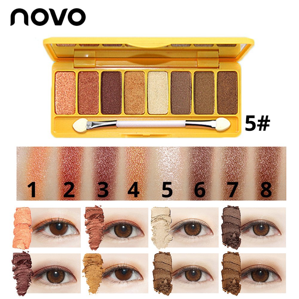 送料無料　NOVO Lineフレンズ　アイシャドウ　#5 ブラウン　パレット カラーパレット アイメイク パレットアイシャドウ　韓国　コスメ_3