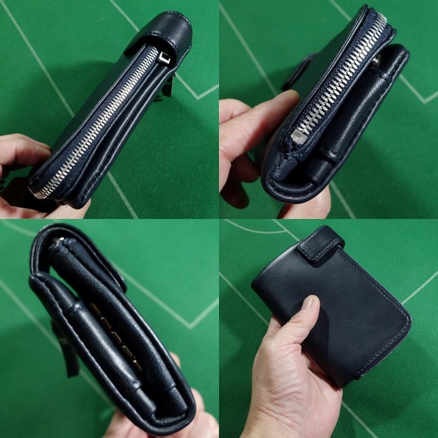 新品同様 PORTER CRUST レア キーケース付き 折り財布 シープスキン □ポーター CRUST シープスキン羊革 コイン＆キーケース コンパクト