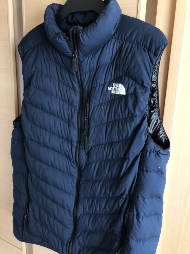 NORTH THE FACE ダウンベスト ネイビー ノースフェイス North Lサイズ