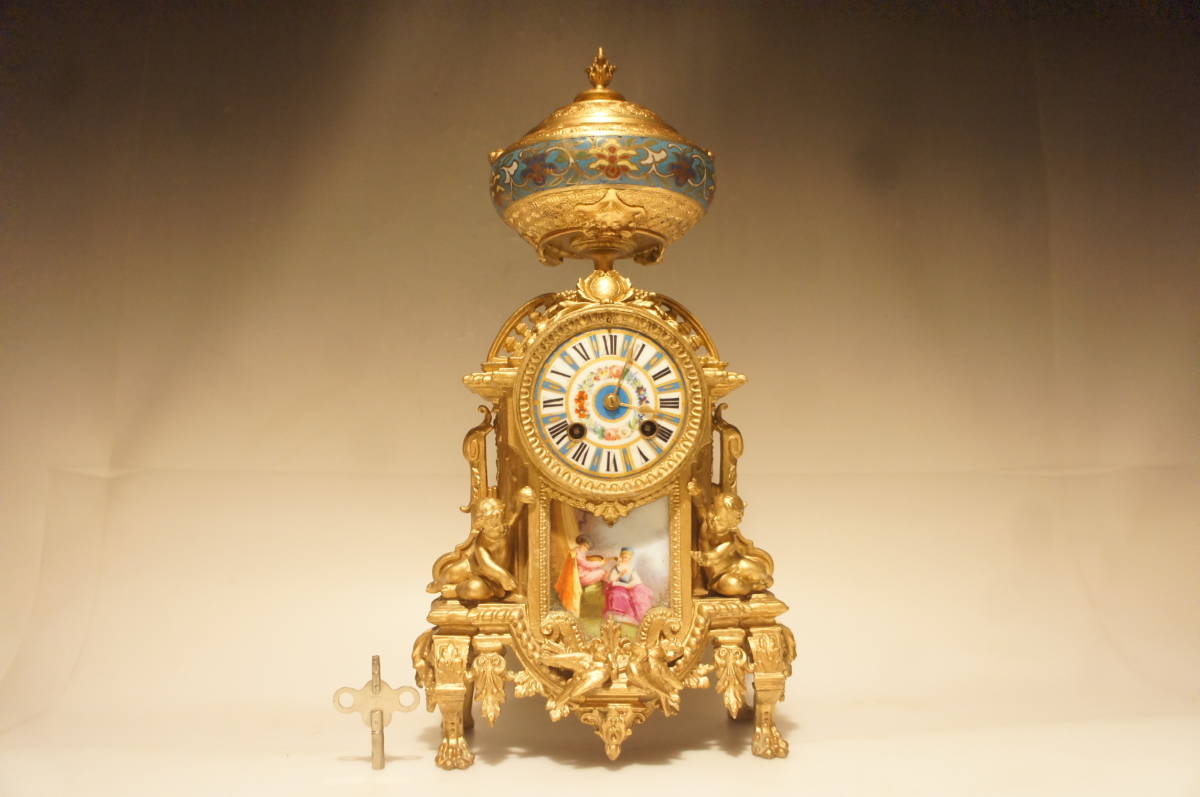 フランス美術AD．MOUGIN 1880年代 オールドセーブル磁器