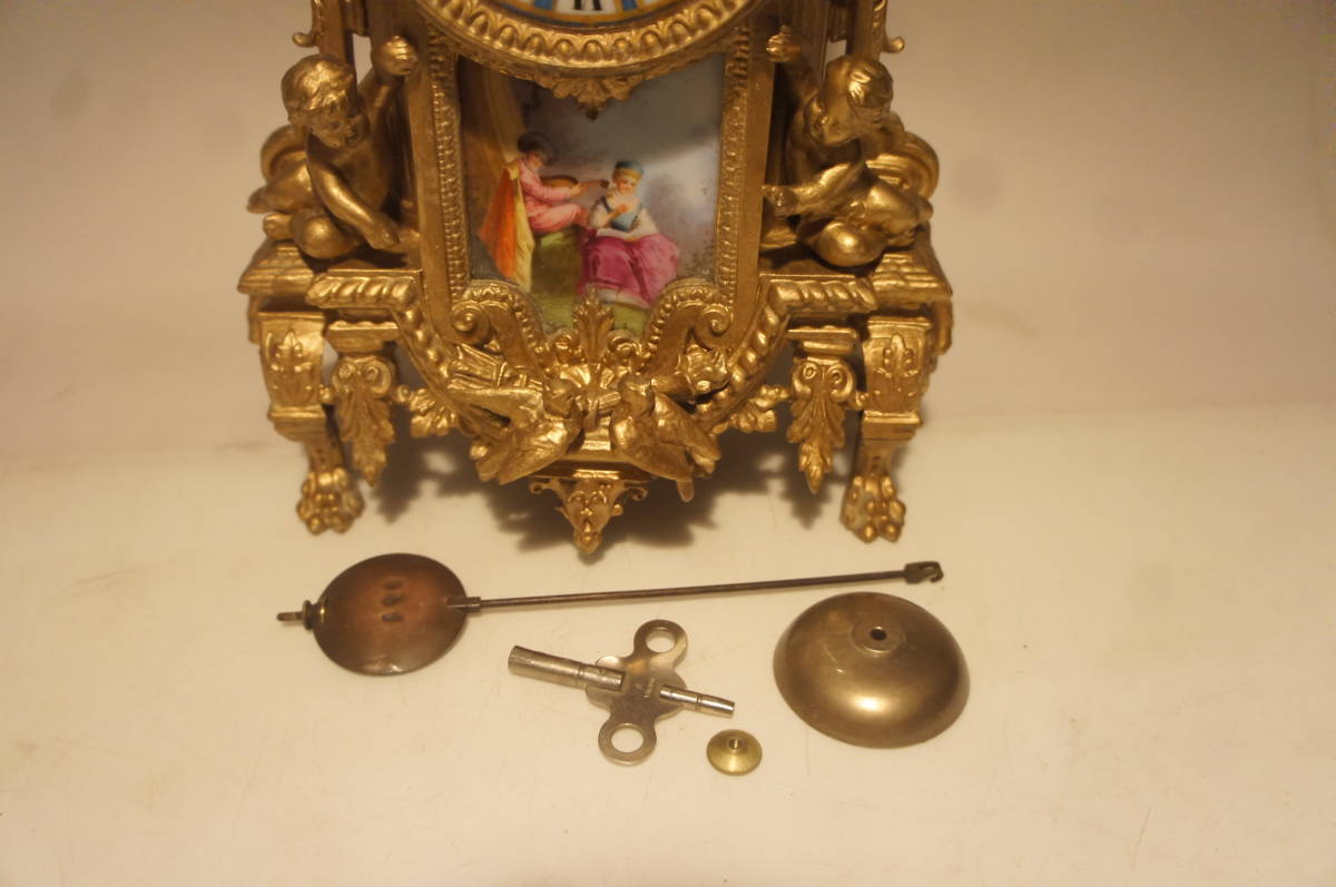 フランス美術AD．MOUGIN 1880年代 オールドセーブル磁器