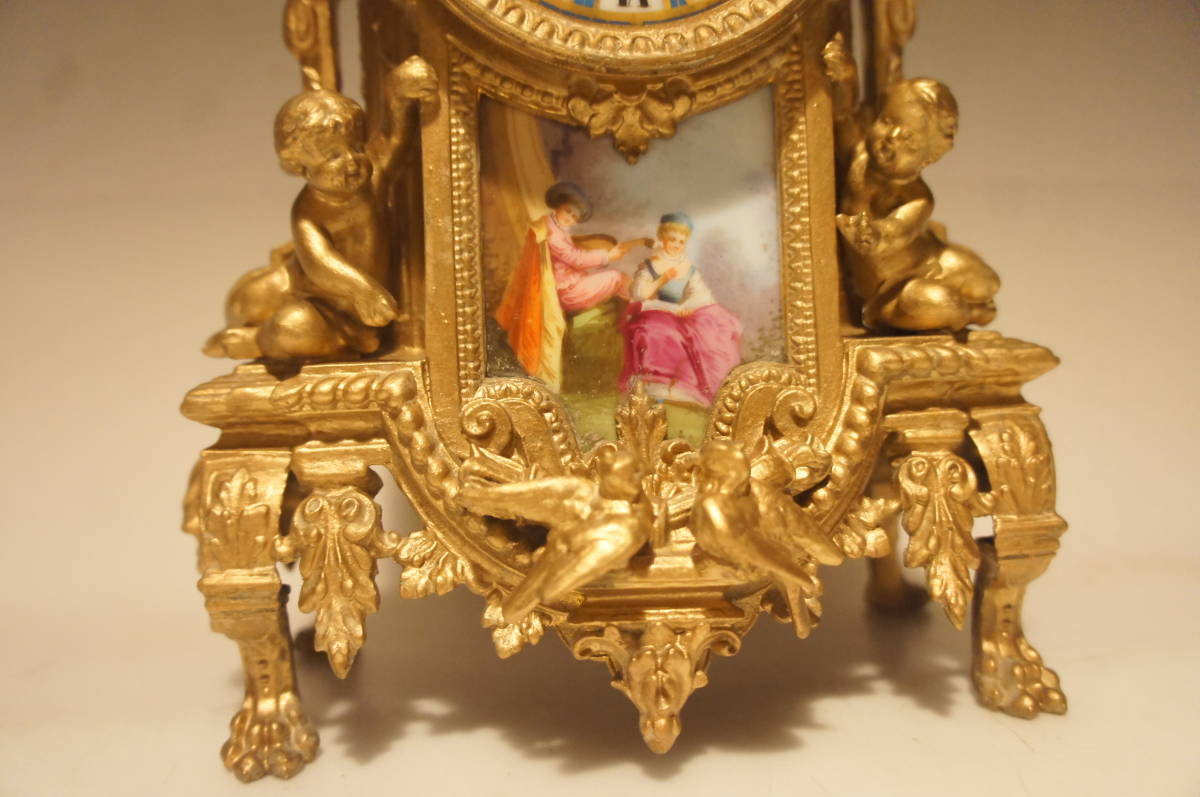 フランス美術AD．MOUGIN 1880年代 オールドセーブル磁器