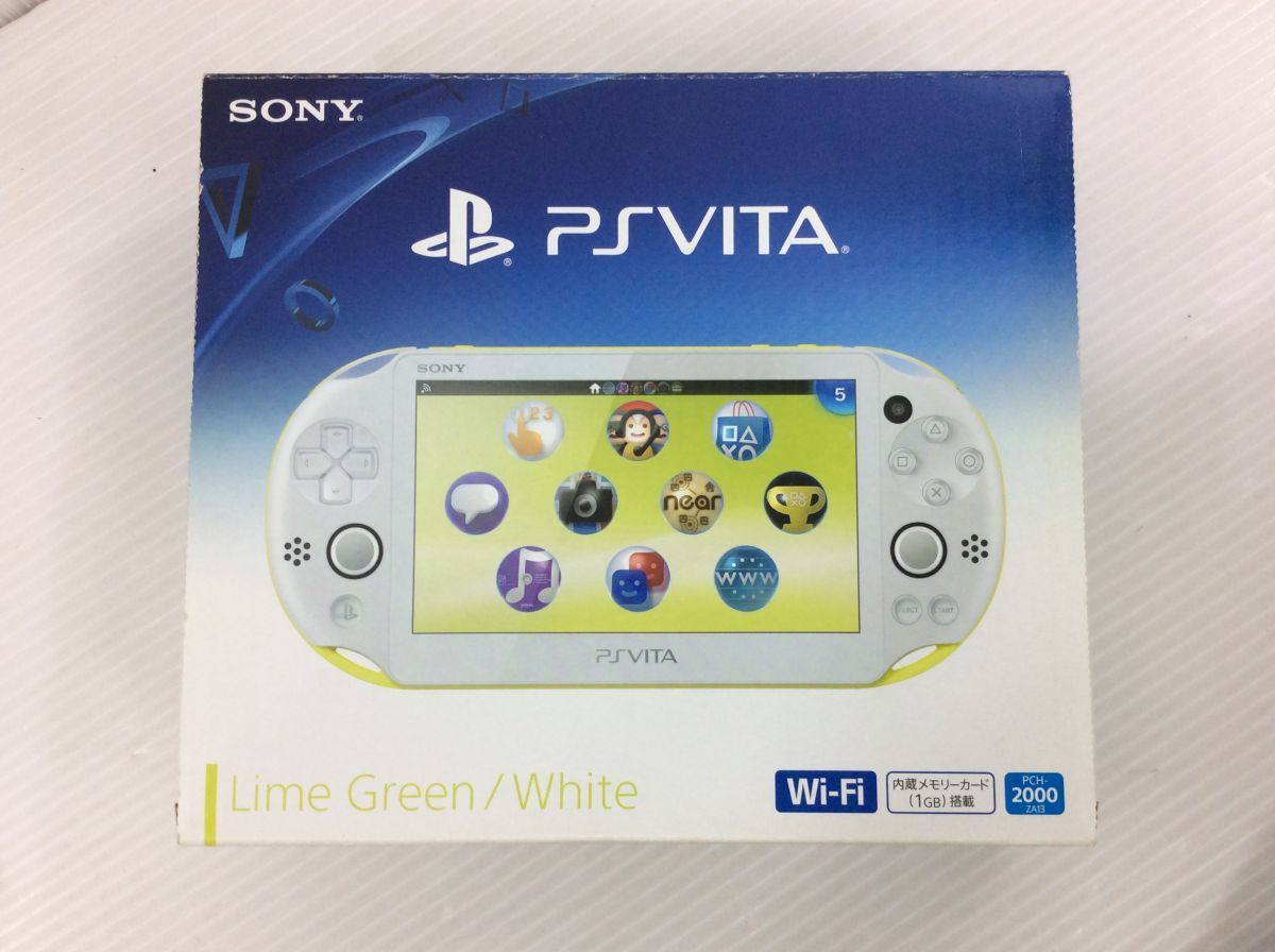 ジャンク Vita PlayStationVita Wi-Fiモデル:ライムグリーン⁄ホワイト 