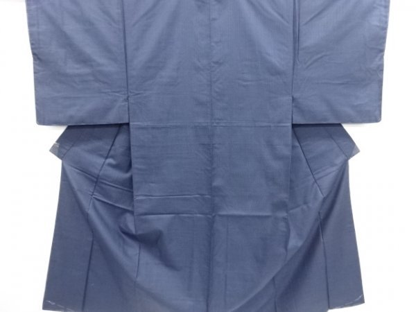 宗sou 未使用品 小格子織り出し西陣お召し男物着物アンサンブル