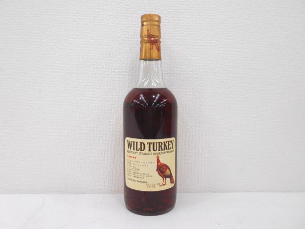 未開栓WILD TURKEY⁄ワイルドターキー 8年 旧ラベル 旧ボトル 金 古酒
