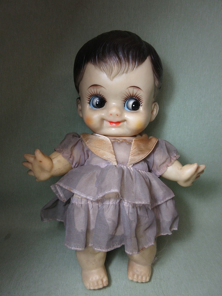 昭和レトロ ヴィンテージ 髪のあるキューピーちゃん デコちゃん 羽付 ソフビ キューピー 売買されたオークション情報 Yahooの商品情報をアーカイブ公開 オークファン Aucfan Com