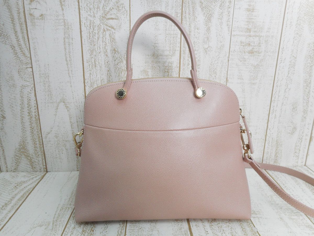 美品☆FURLA/フルラ：パイパーMサイズ 2WAYハンドバッグ ショルダー 