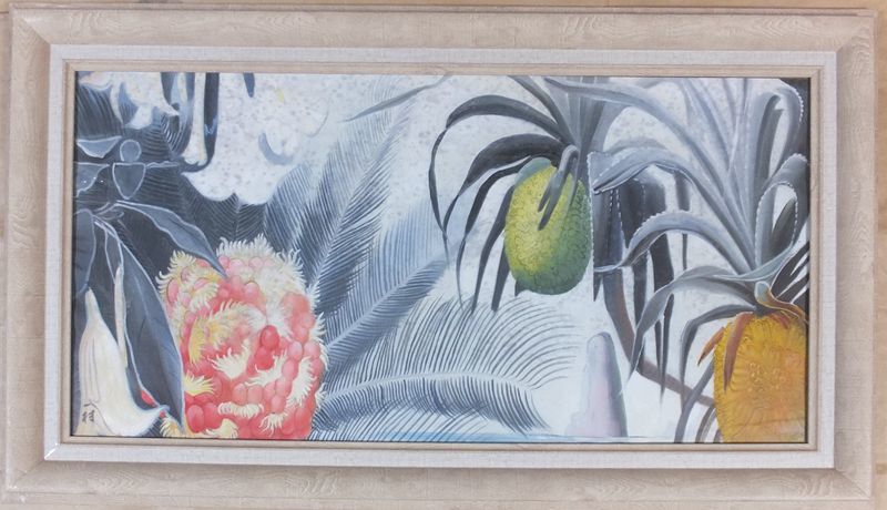 油絵 ○ 風景 画○ 田中一村 ○ 肉筆保証○ 額付き 額縁付き 「 油絵 ○ 風景 画○ 田中一村 ○ 肉筆保証○ 額付き 額縁付き 「