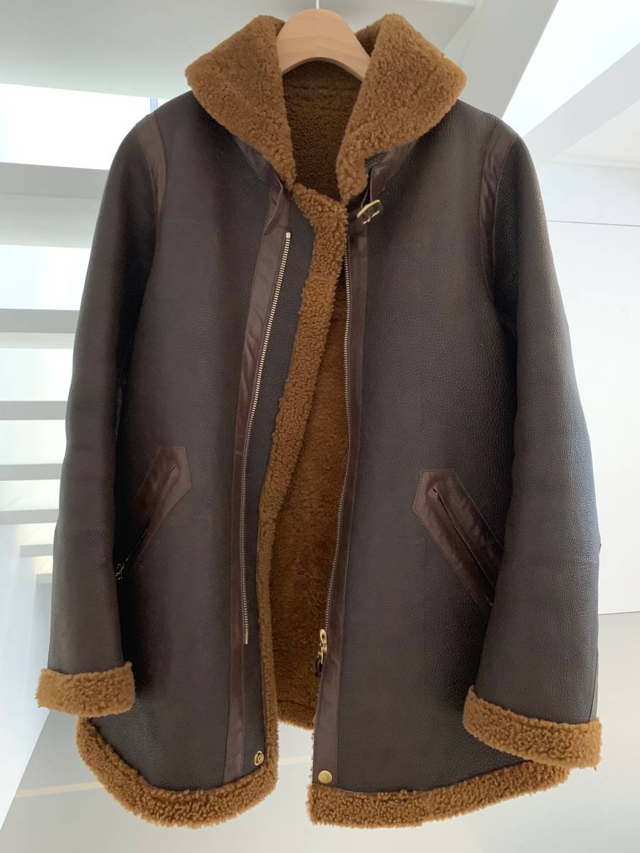 Visvim Flying 定価420万円 visvim FLYING FORTRESS BOMBER IT URUSHI LTHR/VEG SHRLNG DK ...