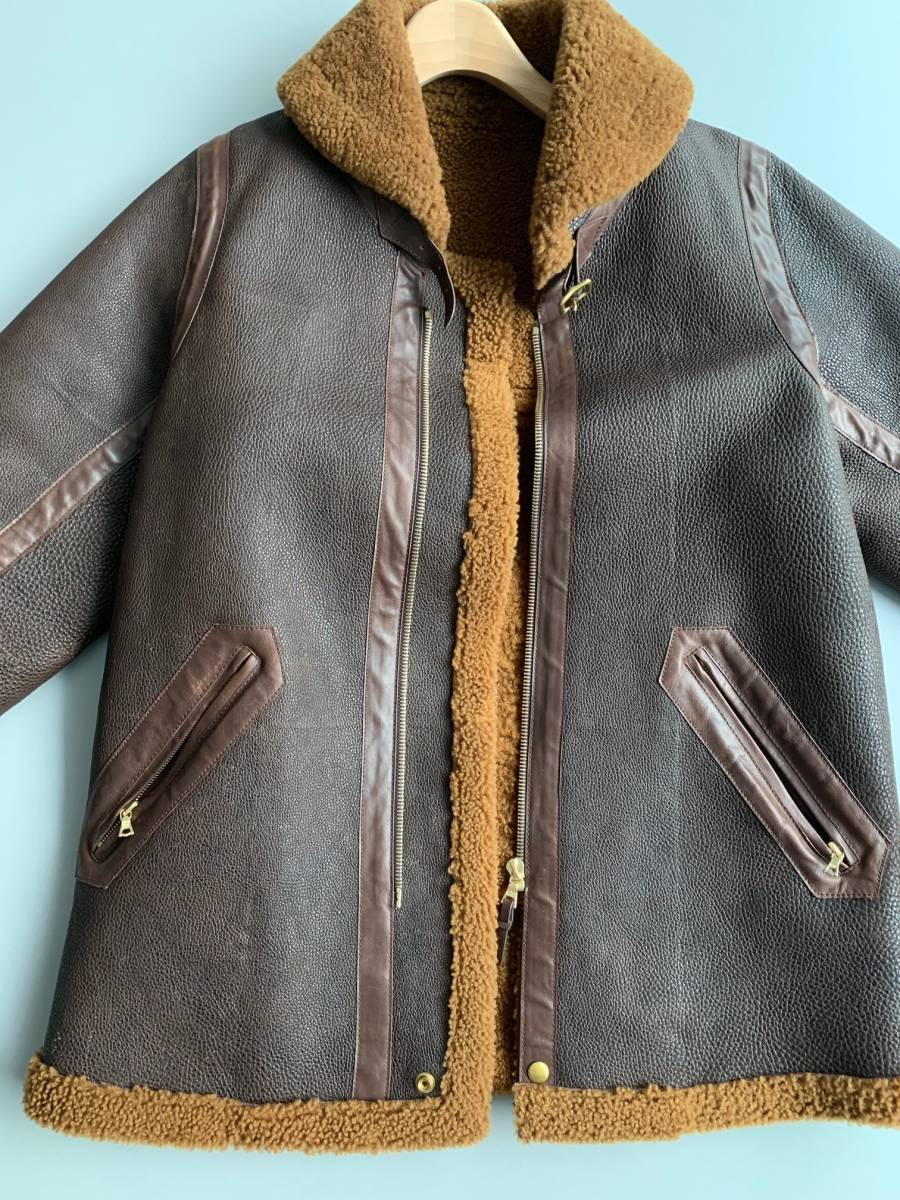 Visvim Flying 定価420万円 visvim FLYING FORTRESS BOMBER IT URUSHI LTHR/VEG SHRLNG DK ...
