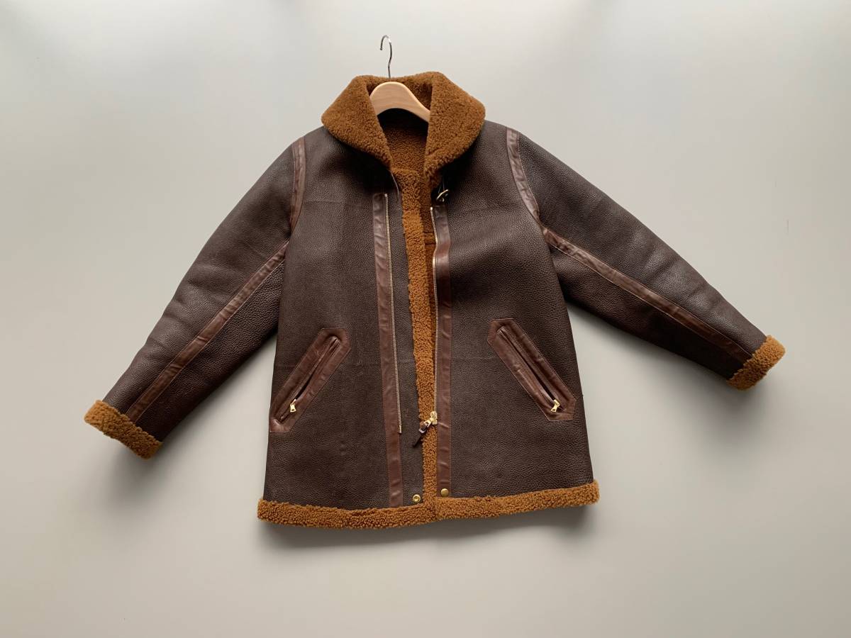 Visvim Flying 定価420万円 visvim FLYING FORTRESS BOMBER IT URUSHI LTHR/VEG SHRLNG DK ...