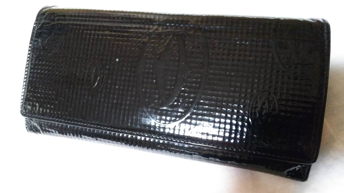 カルティエ 長財布 ハッピーバースデー 希少バイカラー 2Cロゴ Cartier