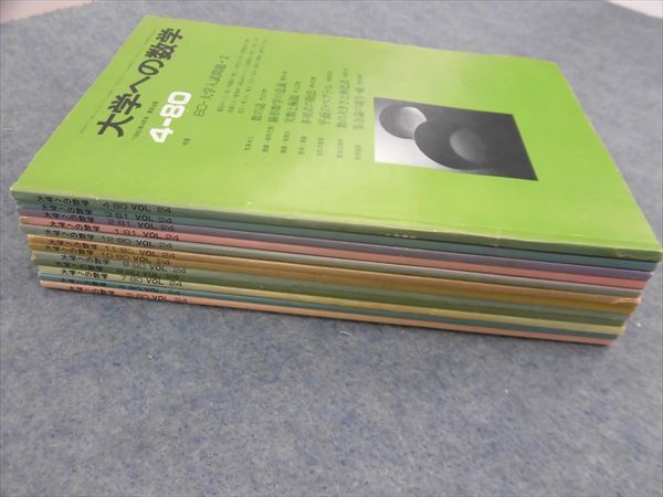 LD04-001 東京出版 大学への数学 1980年4月号～1981年3月号 1年分 計12
