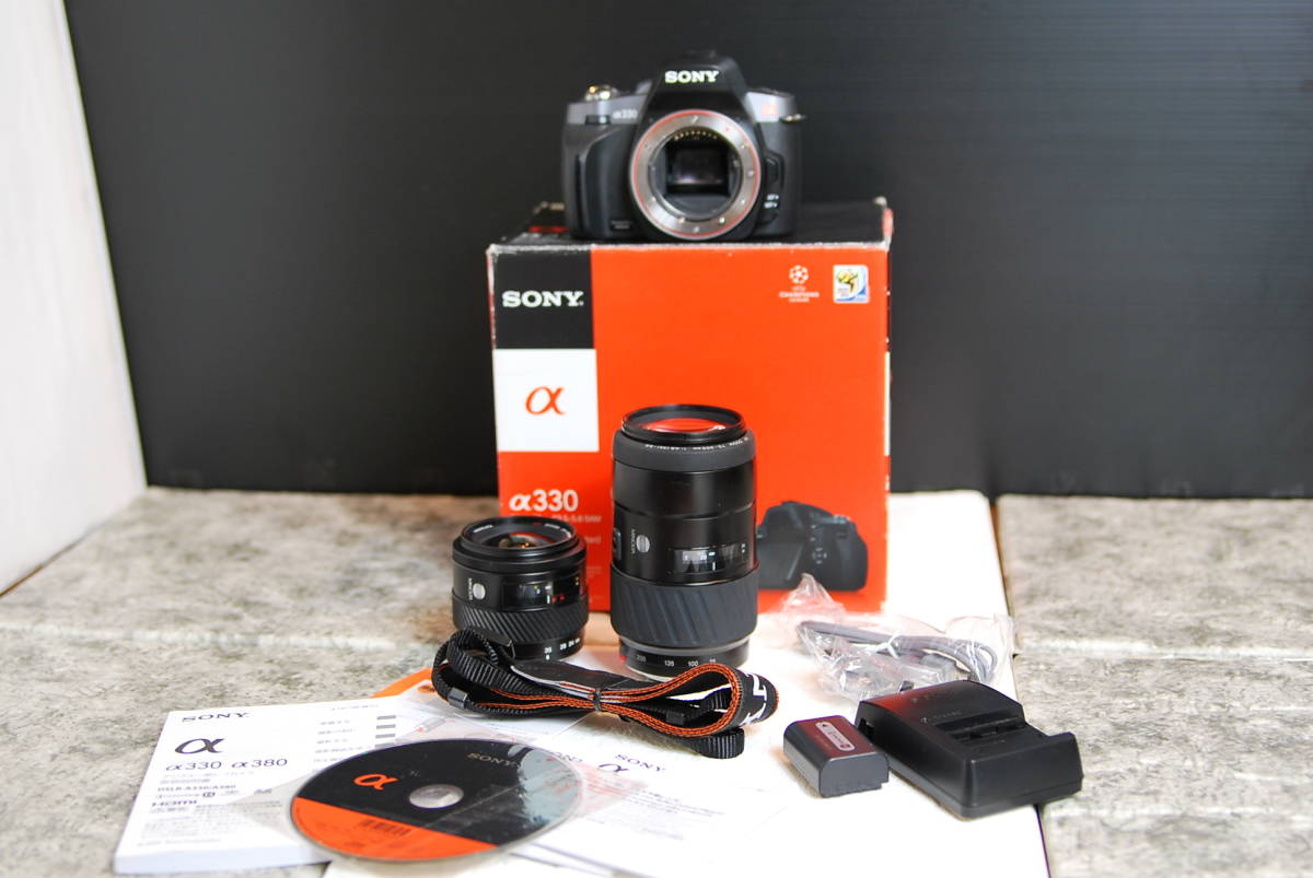 美品＊SONY α 330＋レンズ2本 set（完璧可動品） デジタル一眼
