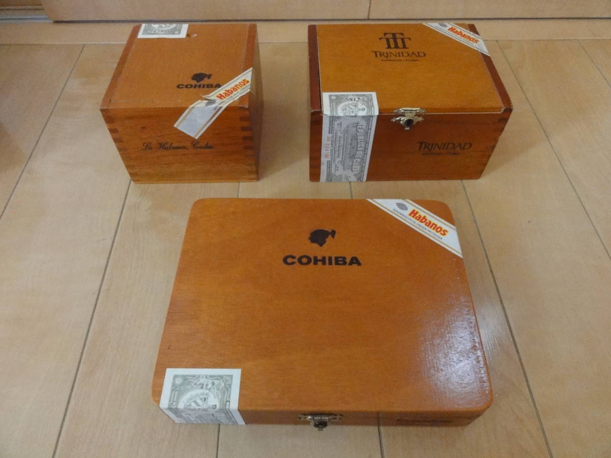 品質保証，新作 3箱まとめて COHIBA 他 葉巻木箱/シガーケース(葉巻用品)｜売買されたオークション情報、yahooの商品情報をアーカイブ公開 - オークファン 葉巻用品