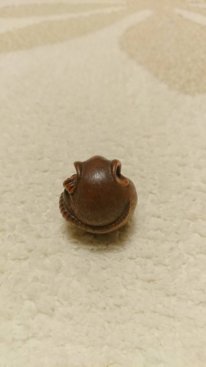 根付(丸鼠) 丸ネズミ根付け Netsuke of 【公式通販】