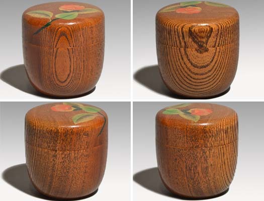 茶道具 清水祐斎 中棗 公式通販 古物品 木箱入 溜 欅 蒔絵