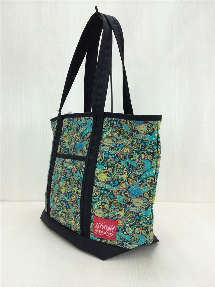 Manhattan Portage◆トートバッグ/ナイロン/GRN/グリーン/ペーズリー/マンハッタンポーテージ