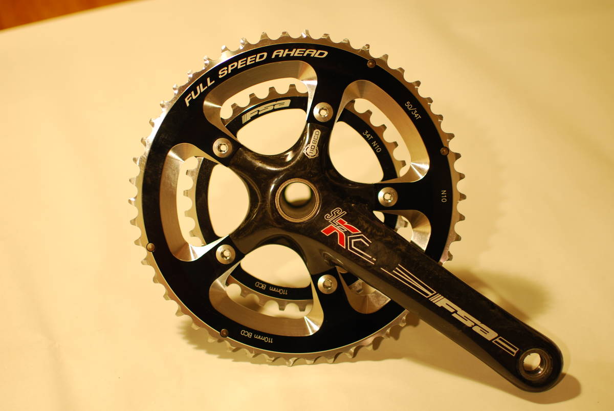FSA SL-K LIGHT カーボンクランクセット 50⁄34T 52-34T 【中古】FSA SL-K