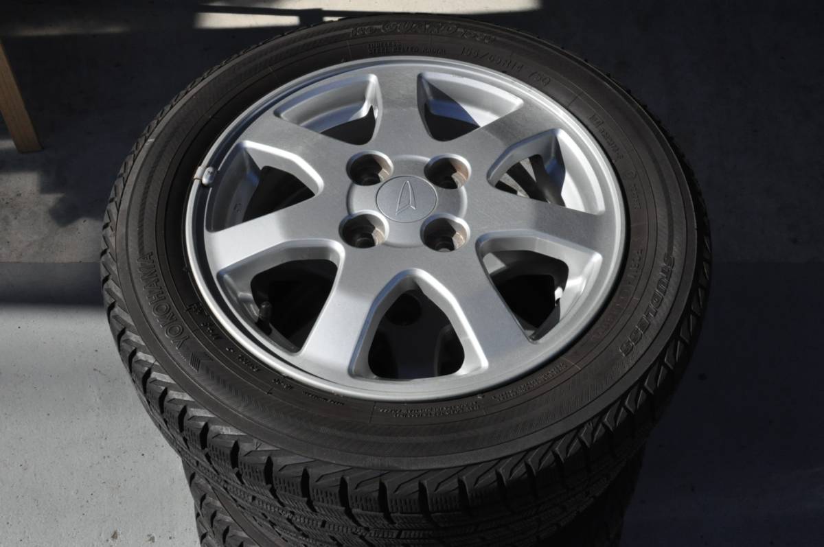 ダイハツタント純正アルミホイール付　中古4本セット　155/65R14ヨコハマ　アイスガードＩＧ３０　7分山残