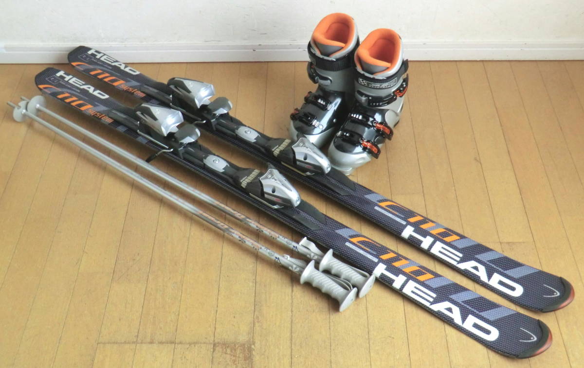 スキー板 カービングスキー スキーセット スキー4点セット〔初級