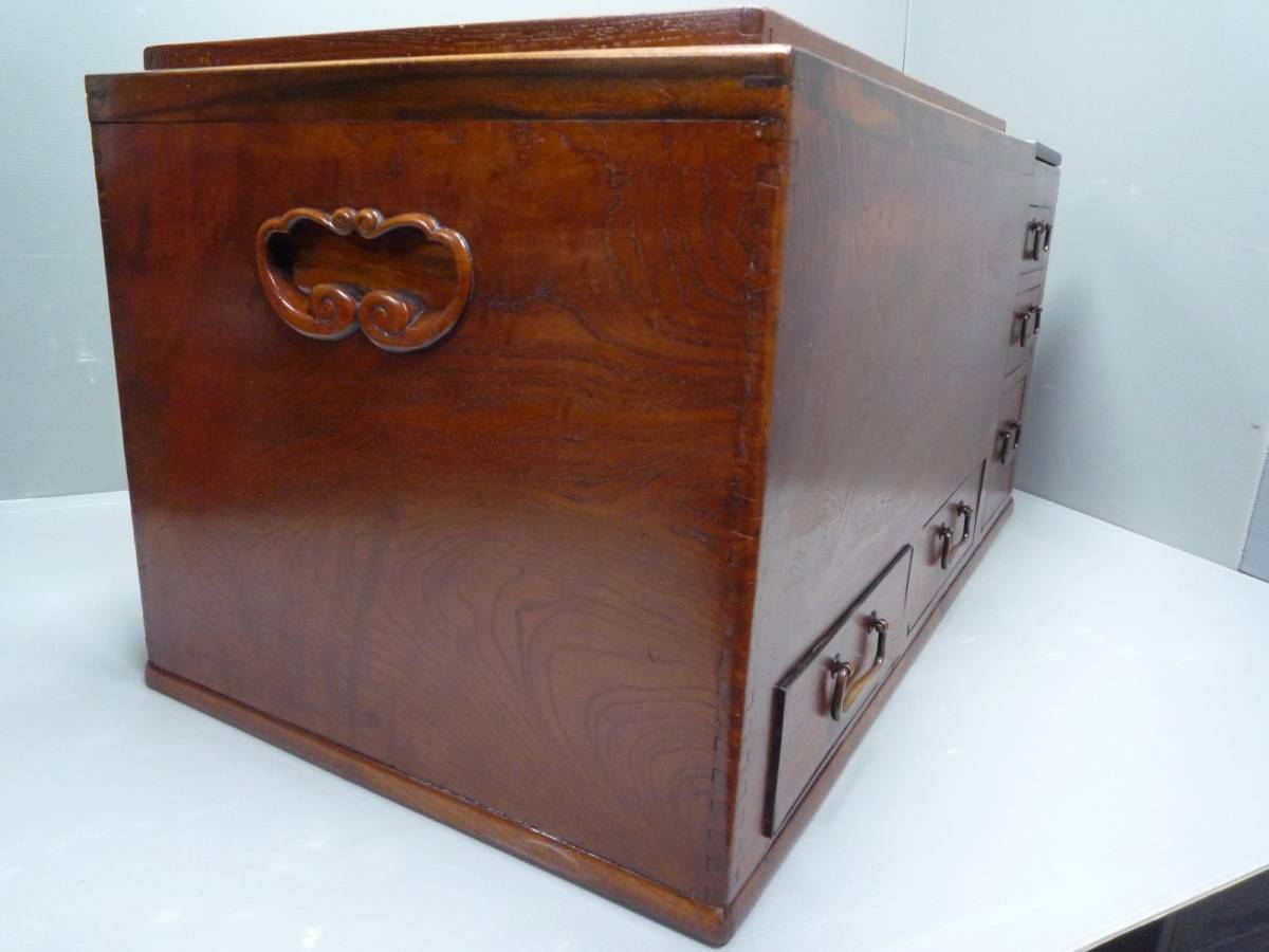 《金正堂》　ＮＯ.2　長火鉢　７９センチ幅大き目な関東火鉢　茶道具　