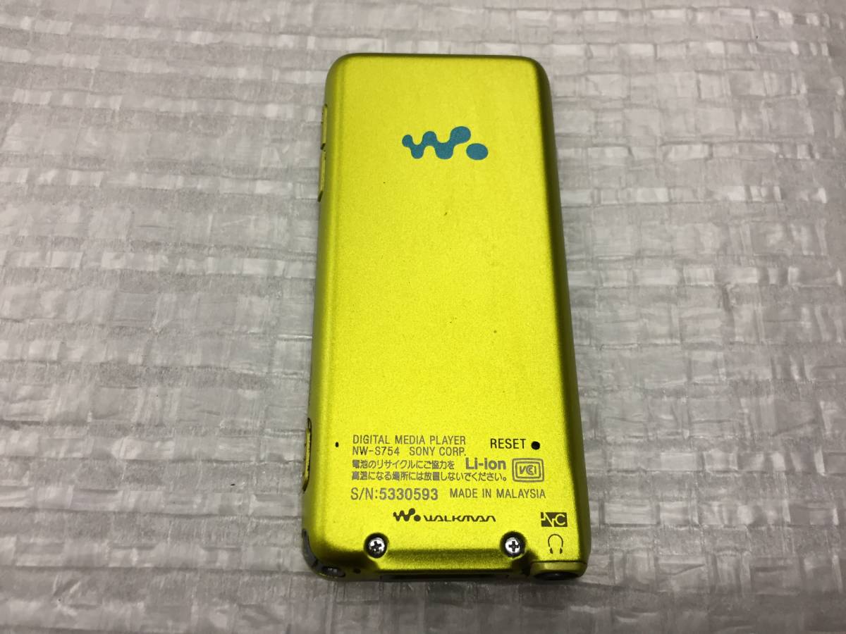 SONY ウォークマン NW-S754 　８GB　中古品A-162