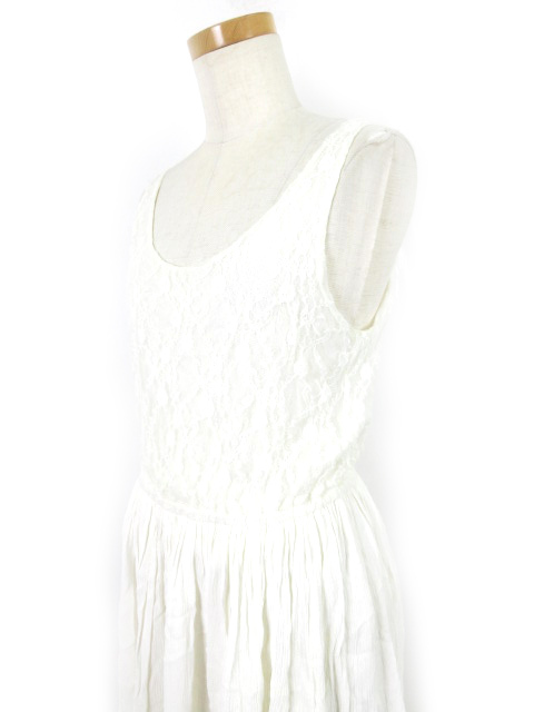 ミスティック Mystic ワンピース ロング マキシ ノースリーブ フレアー 刺繍 レース 花柄 フラワー 白 ホワイト F レディース ワンピース 売買されたオークション情報 Yahooの商品情報をアーカイブ公開 オークファン Aucfan Com