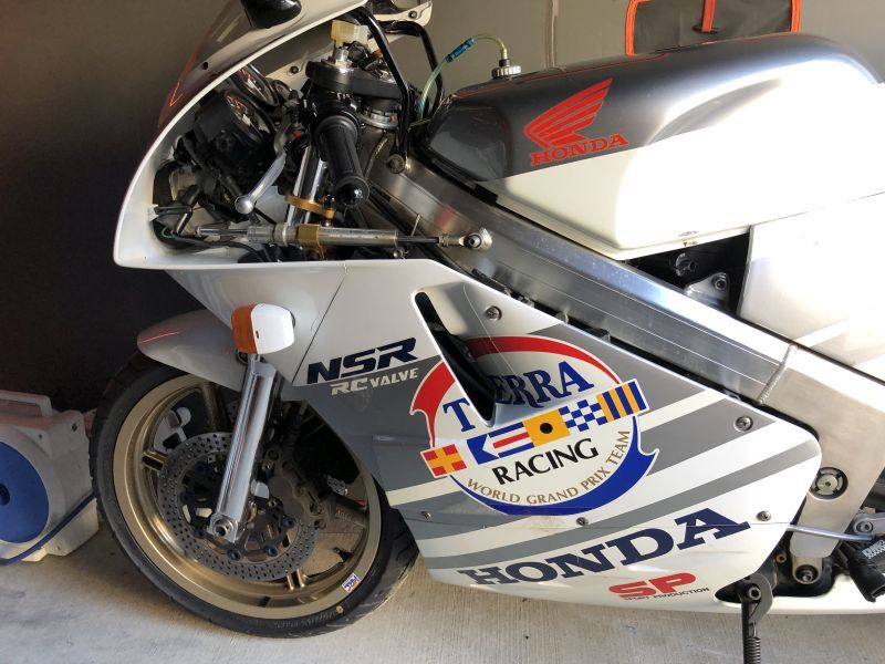 NSR250R MC18 89 SP 銀テラ 純正サイドカウル 銀テラ NSR250R 0