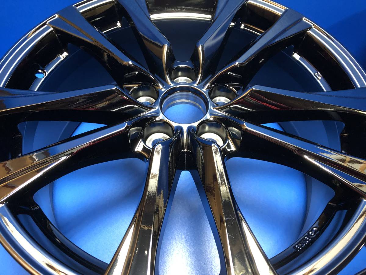 新品 50系 プリウスα G's GR スポーツ ダークスパッタリング 純正 アルミホイール 18インチ 新車外し 中古 エスティマ アルファード 9W087_2