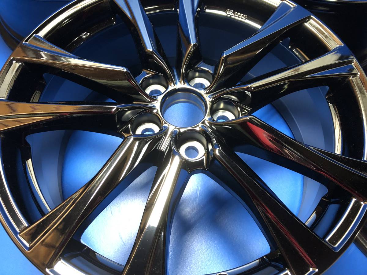 新品 50系 プリウスα G's GR スポーツ ダークスパッタリング 純正 アルミホイール 18インチ 新車外し 中古 エスティマ アルファード 9W087_3