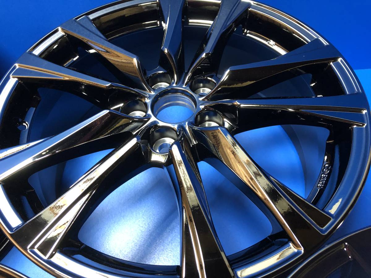 新品 50系 プリウスα G's GR スポーツ ダークスパッタリング 純正 アルミホイール 18インチ 新車外し 中古 エスティマ アルファード 9W087_4