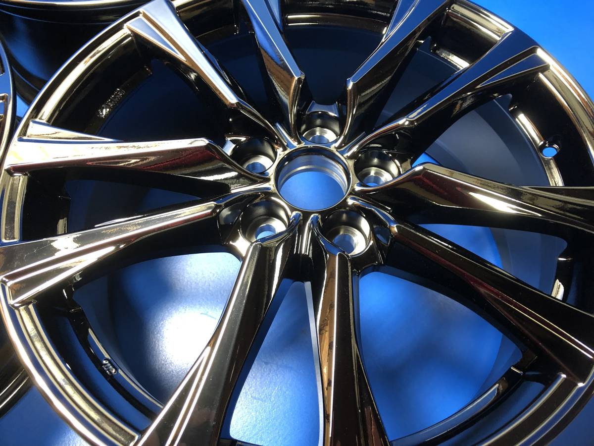 新品 50系 プリウスα G's GR スポーツ ダークスパッタリング 純正 アルミホイール 18インチ 新車外し 中古 エスティマ アルファード 9W087_5