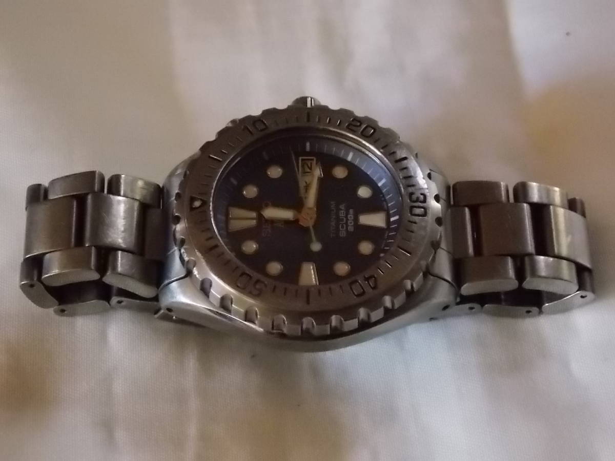セイコー AGS ダイバー チタン ワンピースケース SCUBA 200M 5M43 0010 