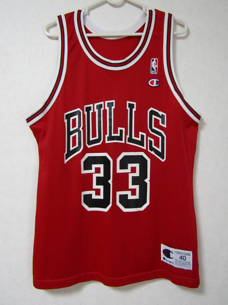正規品 NBA スコッティ ピッペン シカゴ ブルズ チャンピオン製 90s ヴィンテージ ユニフォーム 40 バスケ ストリート アメカジ フェス(Mサイズ)｜売買されたオークション情報、yahooの商品情報をアー ユニフォーム