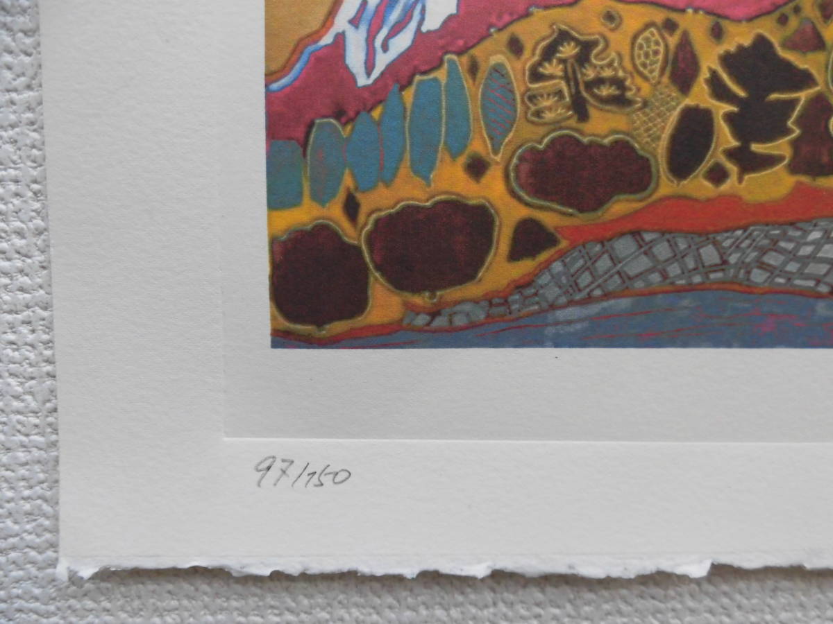 片岡球子★販売証明書付属★リトグラフ97/150★公的機関未鑑定のためエスタンプ出品_2