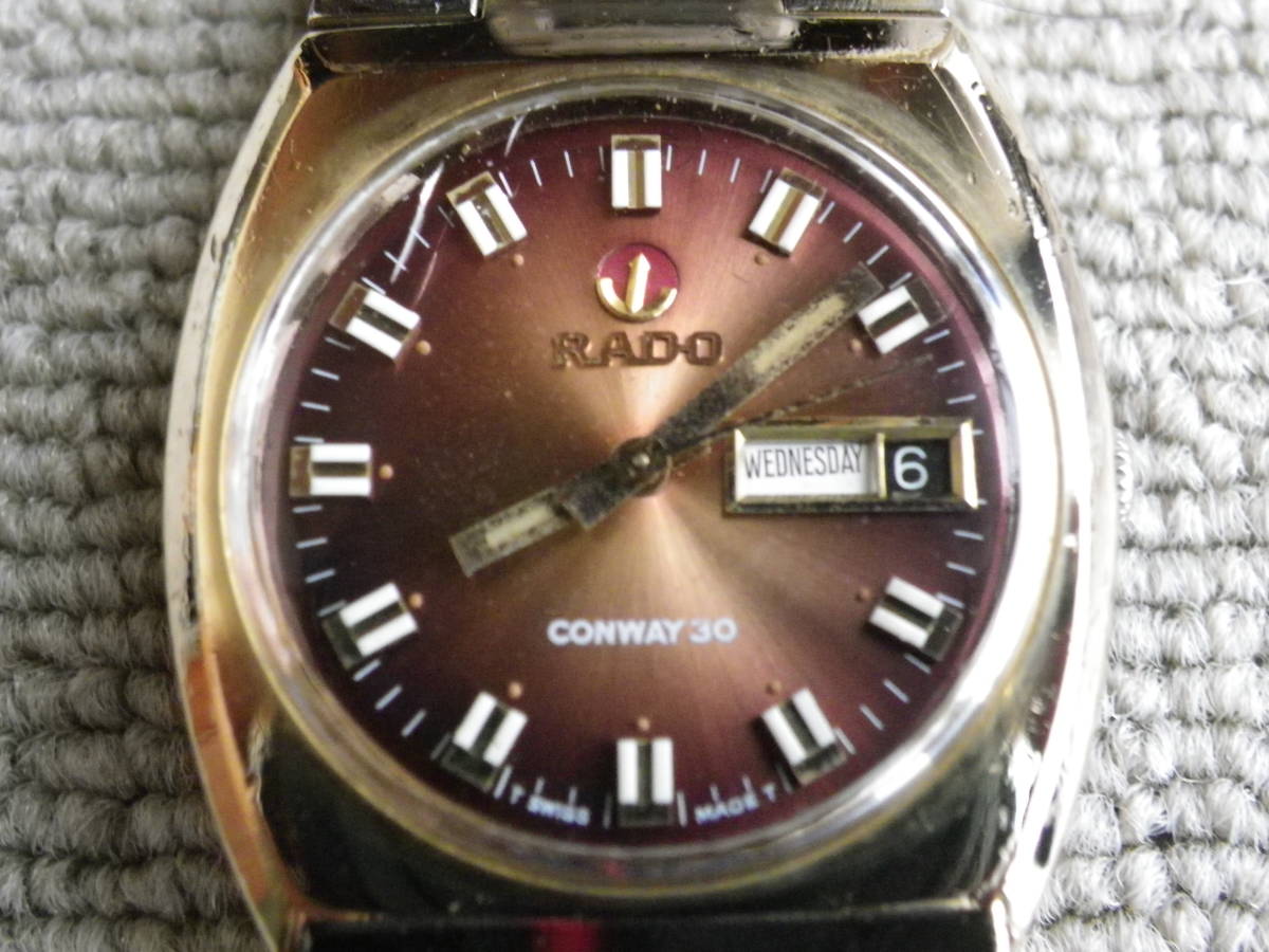 ラドー RADO コンウェイ 自動巻き 腕時計 Conway 17石 自動巻 保証書 