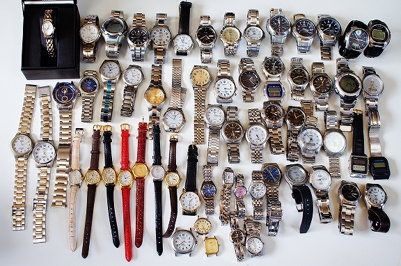 B131■１円スタート大量６２点 CITIZEN CASIO SEIKO ELGIN シチズン セイコー ソーラー＆電波ソーラーのみ 腕時計 個本 kg まとめ セット