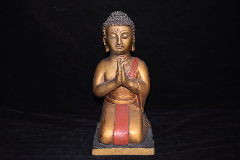 早期収集 銅製 貴重 古仏像 稀少 収蔵品 中国唐物 牛 時代物◇早期收集 木彫大日如来坐像⁄仏教美術 希少 お買い得，お得 密教仏像 銅製金鍍 年代物 鎮宅
