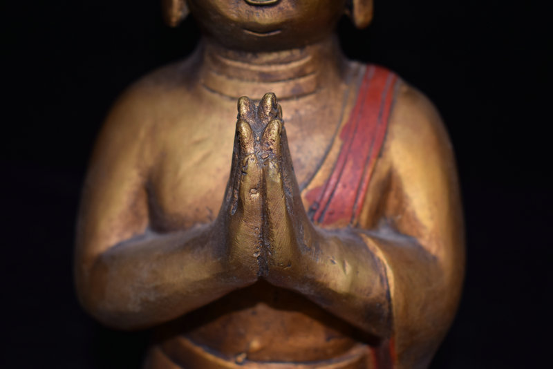早期収集 銅製 貴重 古仏像 稀少 収蔵品 中国唐物 牛 時代物◇早期收集 木彫大日如来坐像⁄仏教美術 希少 お買い得，お得 密教仏像 銅製金鍍 年代物 鎮宅