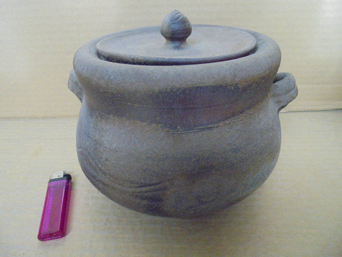 珍品 備前水指 茶道具 桐共箱付 美品 1478 茶道