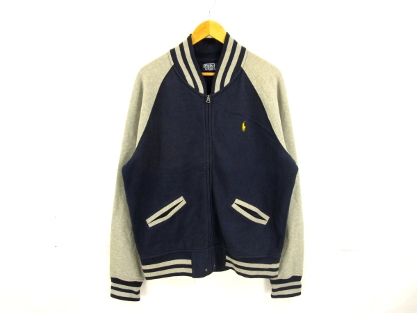 POLO Ralph Lauren スタジャン リブライン 刺繍 ポニー 古着