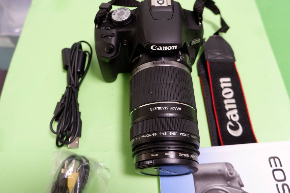 CANON EOS kiss X3 ディジタル一眼レフカメラ＋レンズ2本 中古品