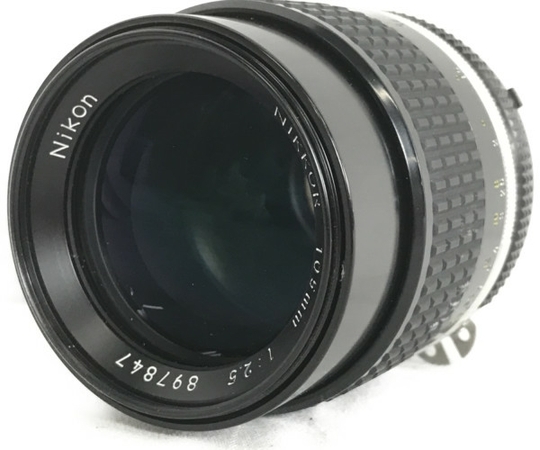 ジャンク Nikon Ai-s NIKKOR 105mm 1:2.5 カメラ レンズ 趣味 撮影