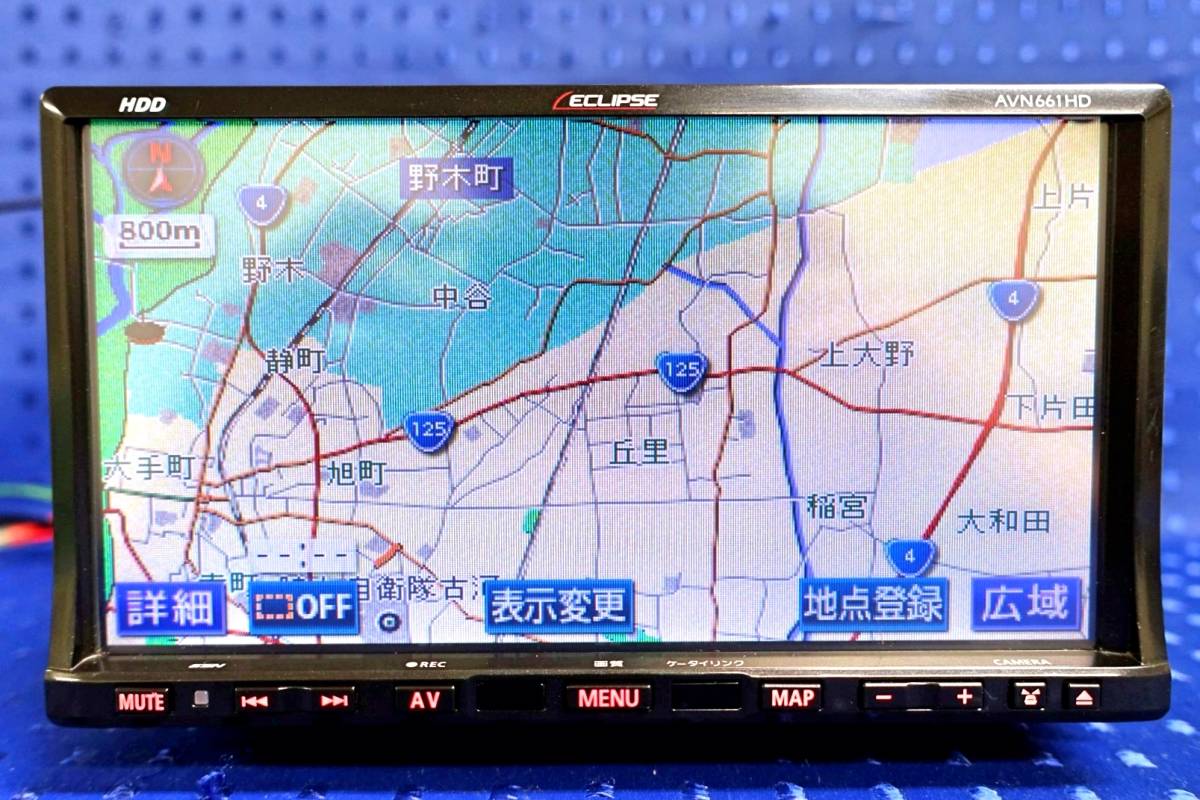 5359) イクリプス HDDナビ AVN661HD フルセグ 2011年 チェックOK 