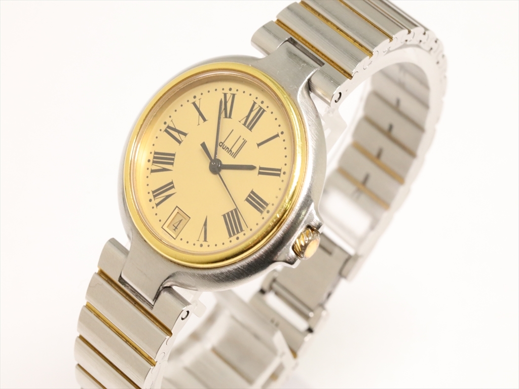 ミレニアム ダンヒル デイト ヴィンテージ美品⁄稼働]Dunhill Swiss 