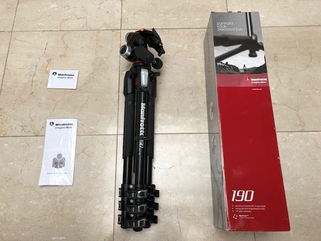 ★☆中古☆美品☆Manfrotto☆MK190XPRO4-3W☆190シリーズ☆アルミ4段+RC2付3Way雲台キット☆マンフロット☆三脚☆★_5