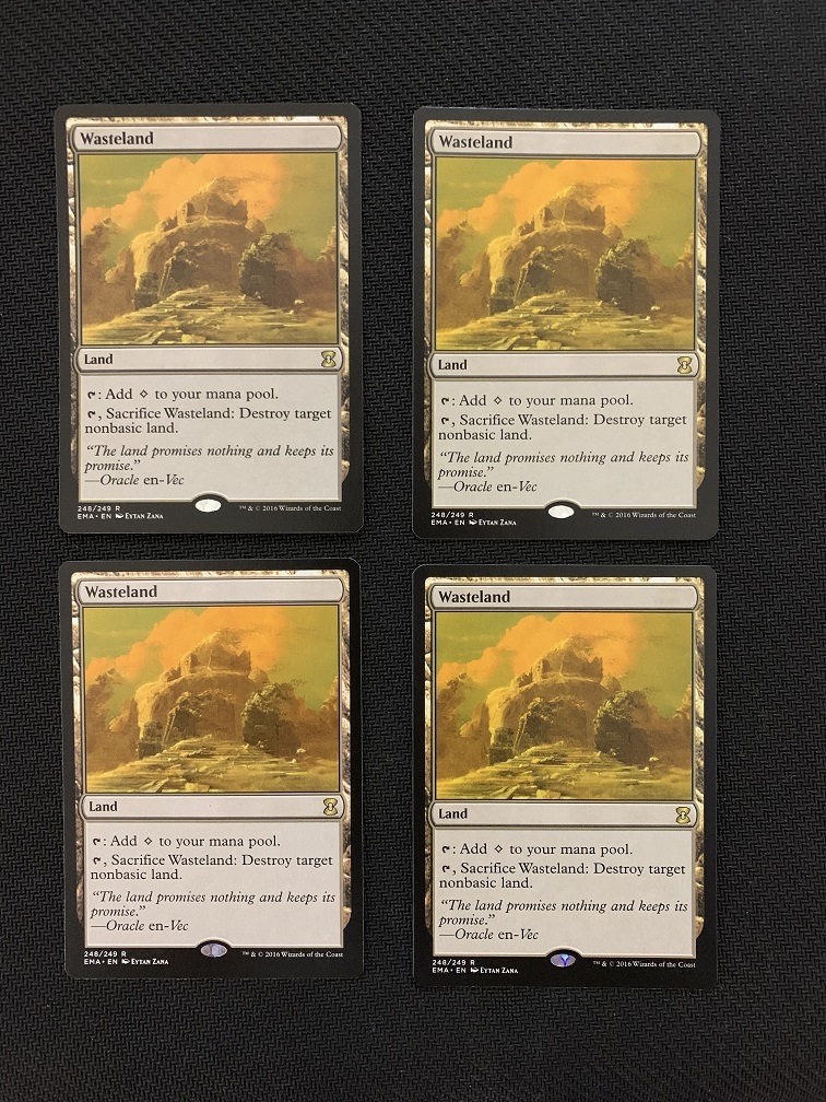 mtg Wasteland 不毛の大地 英語版4枚 不毛の大地 英語 4枚セット MTG