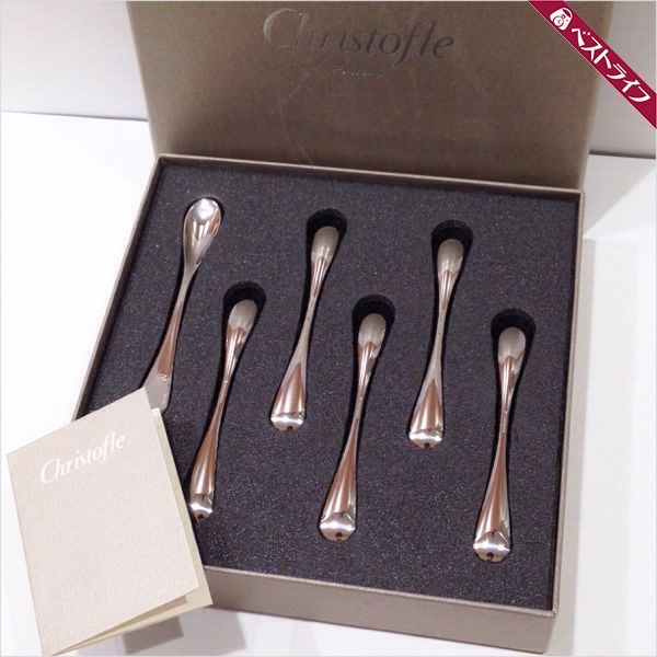 クリストフル マルリー デミタススプーン6本セット　@2550円以下/本 本物 Christofle クリストフル デミタス スプーン 6本セット 未使用 箱