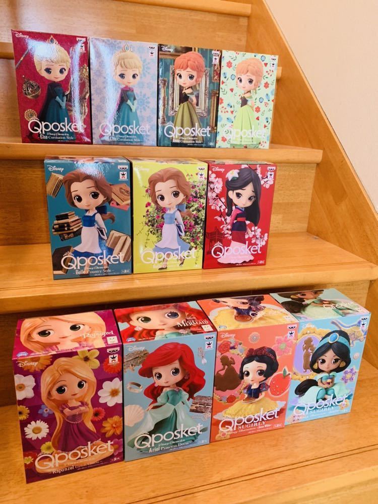  Qposket Disney まとめ ジャスミン アリエル エルサ アナ オーロラ ベル 白雪姫 ムーラン ラプンツェル 11個セット(ディズニー)｜売買されたオークション情報、yahooの商品情報をアーカイブ公開 - その他